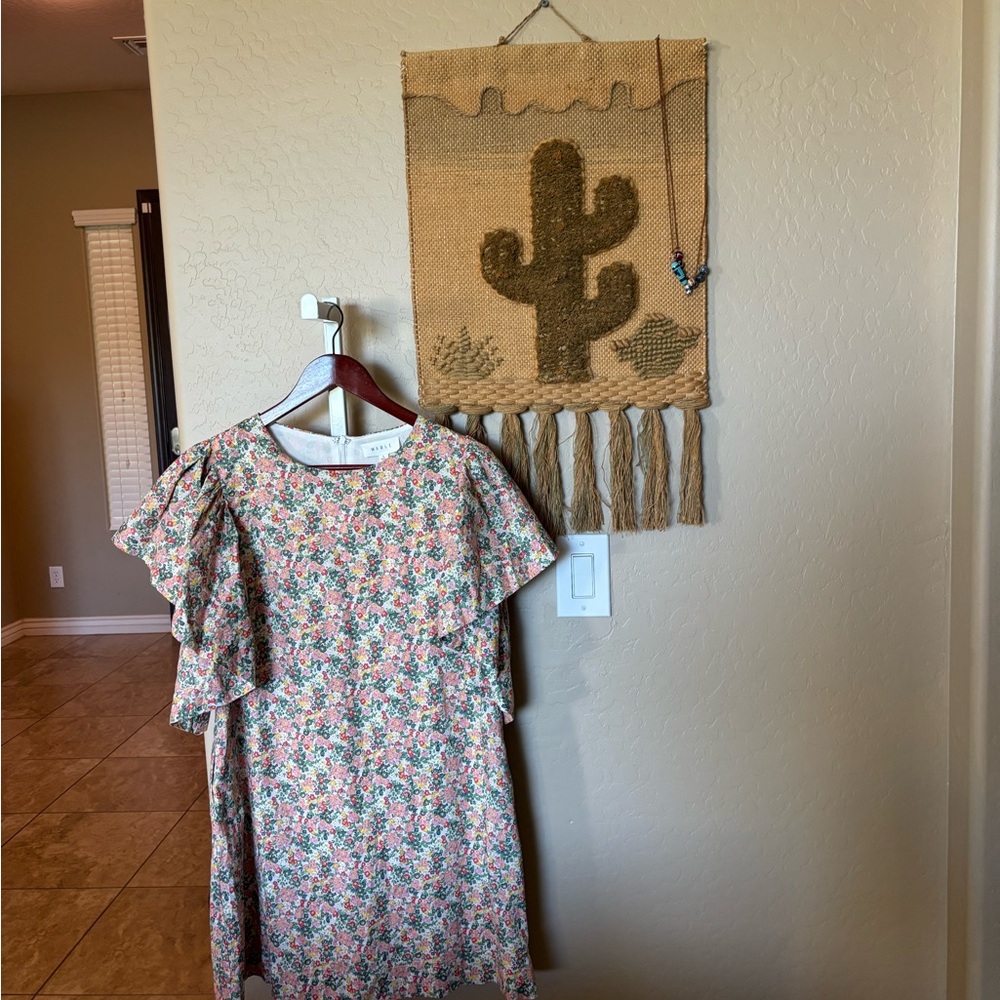 Mable Floral Ruffle Sleeve Dress